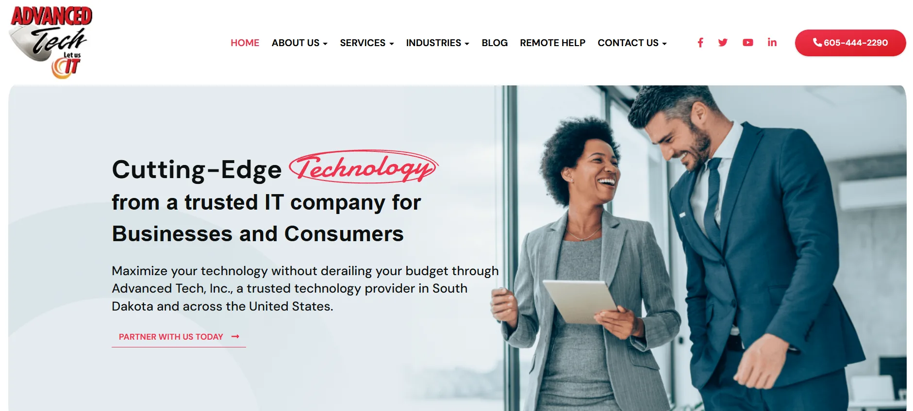 Advanced Tech Inc managed IT services Sioux Falls homepage