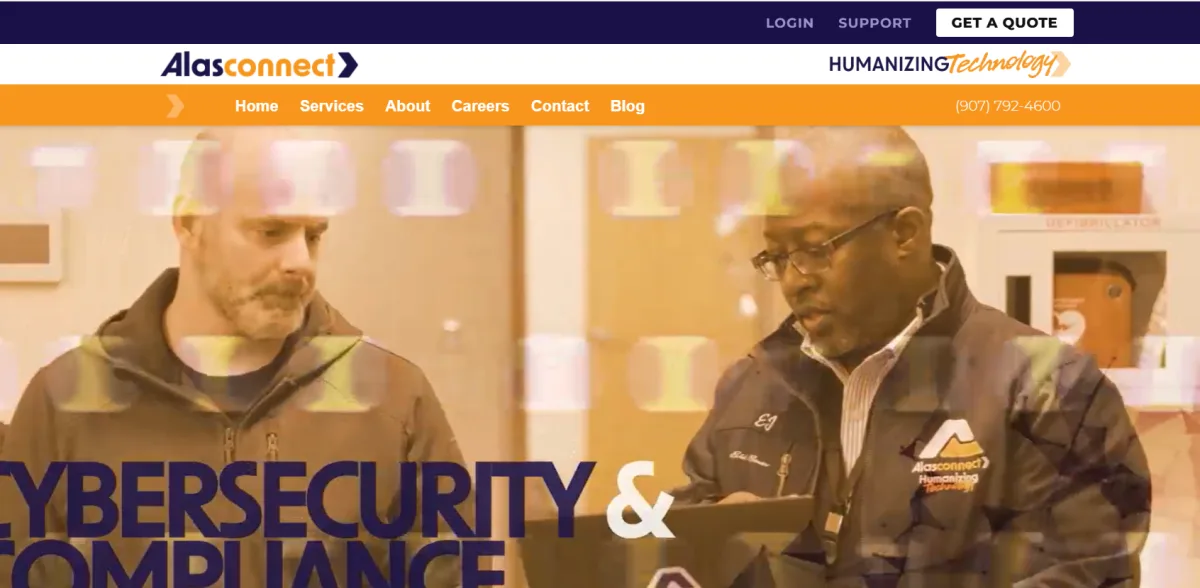 Alasconnect cybersecurity and compliance Alaska homepage