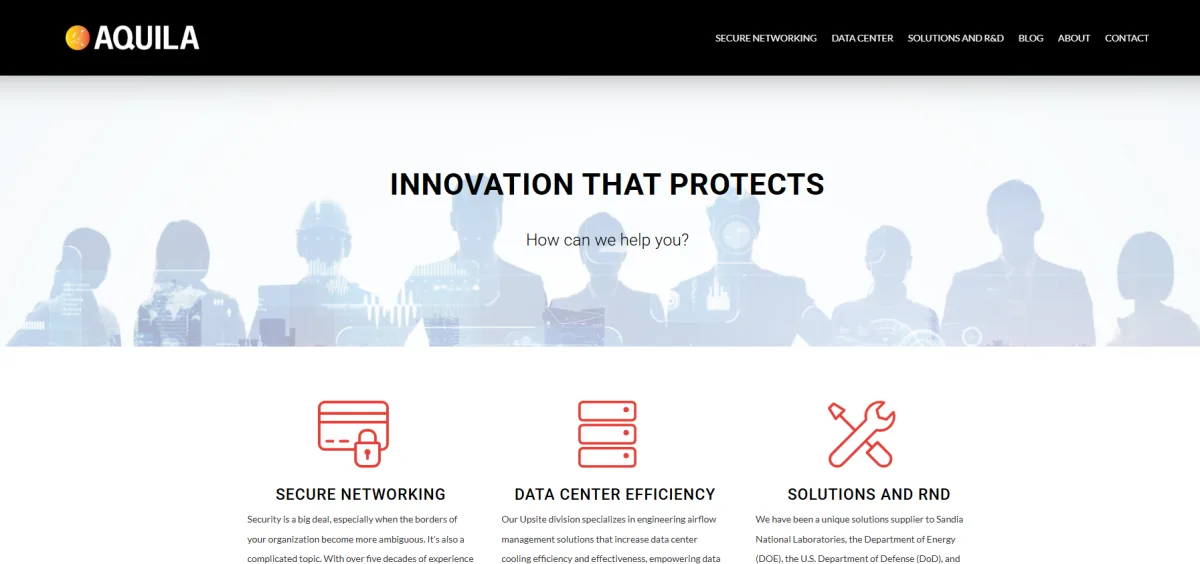 Aquila Inc government IT systems integration Albuquerque homepage