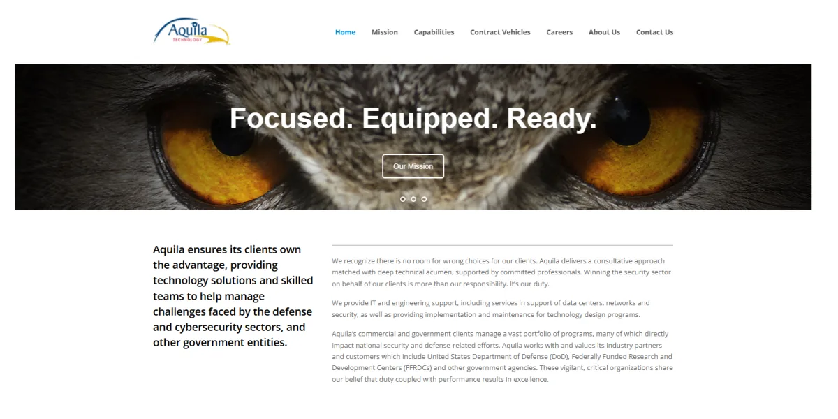Aquila Technologies IT services Albuquerque NM homepage