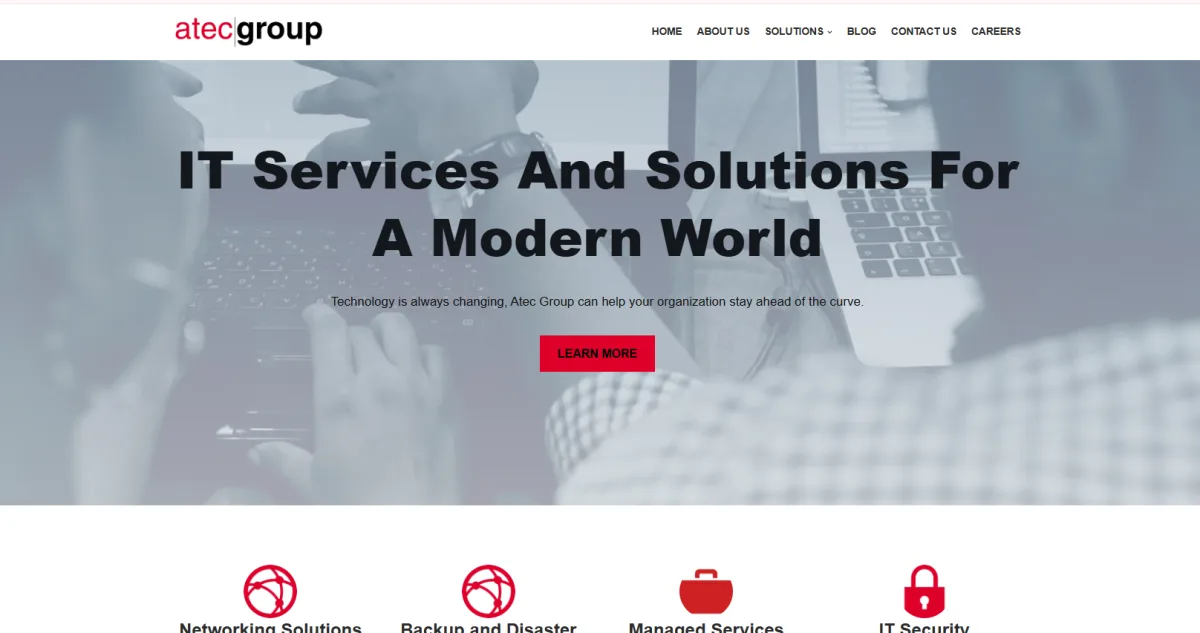 ATEC Group IT infrastructure services Albany NY homepage