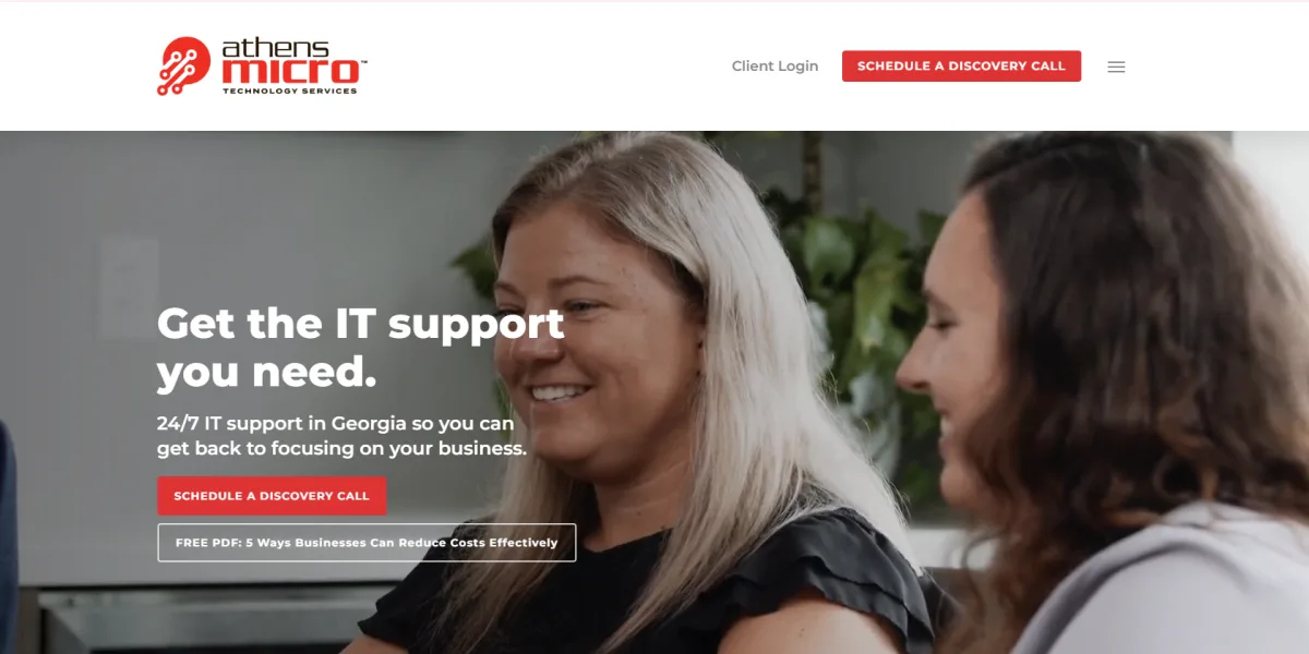 Athens Micro hospitality IT solutions Savannah homepage