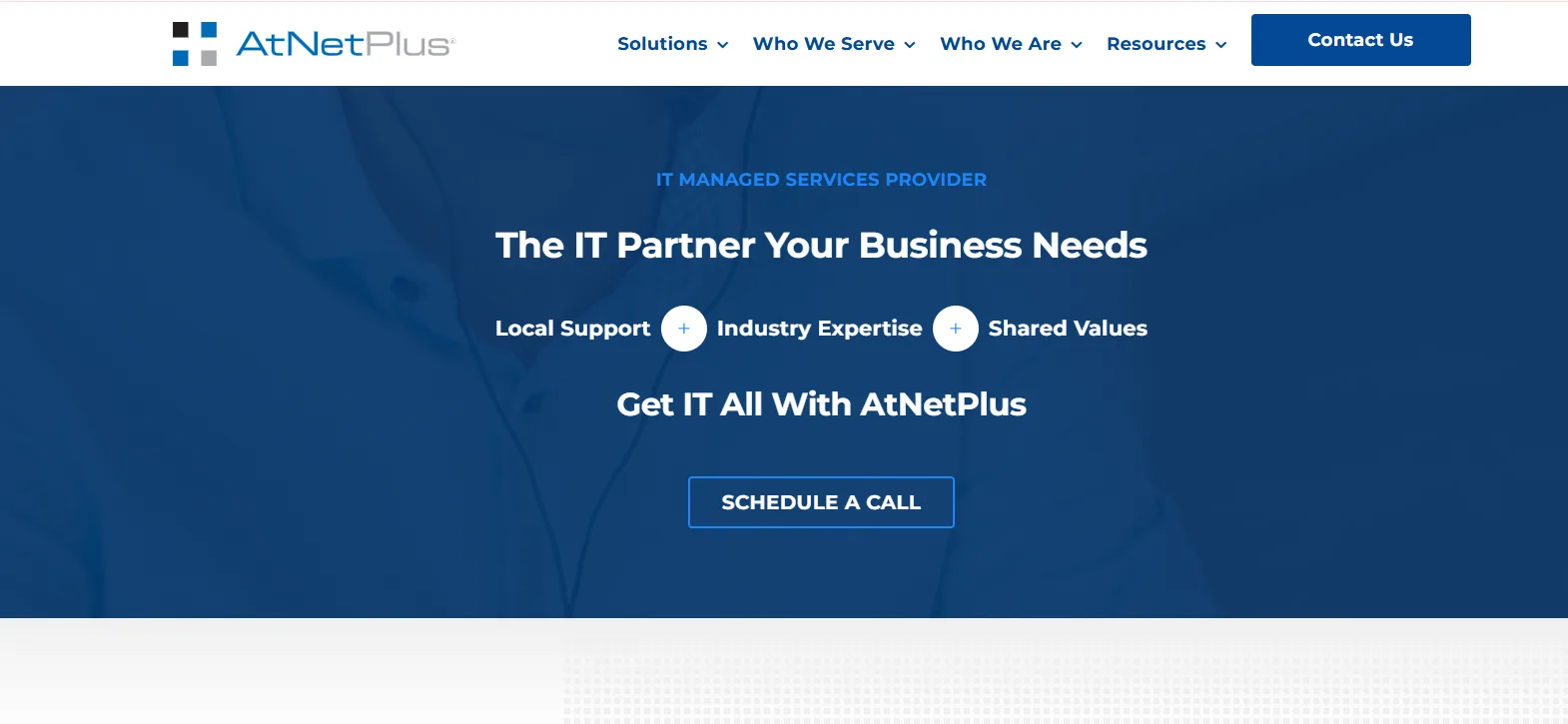 AtNetPlus managed IT Akron homepage