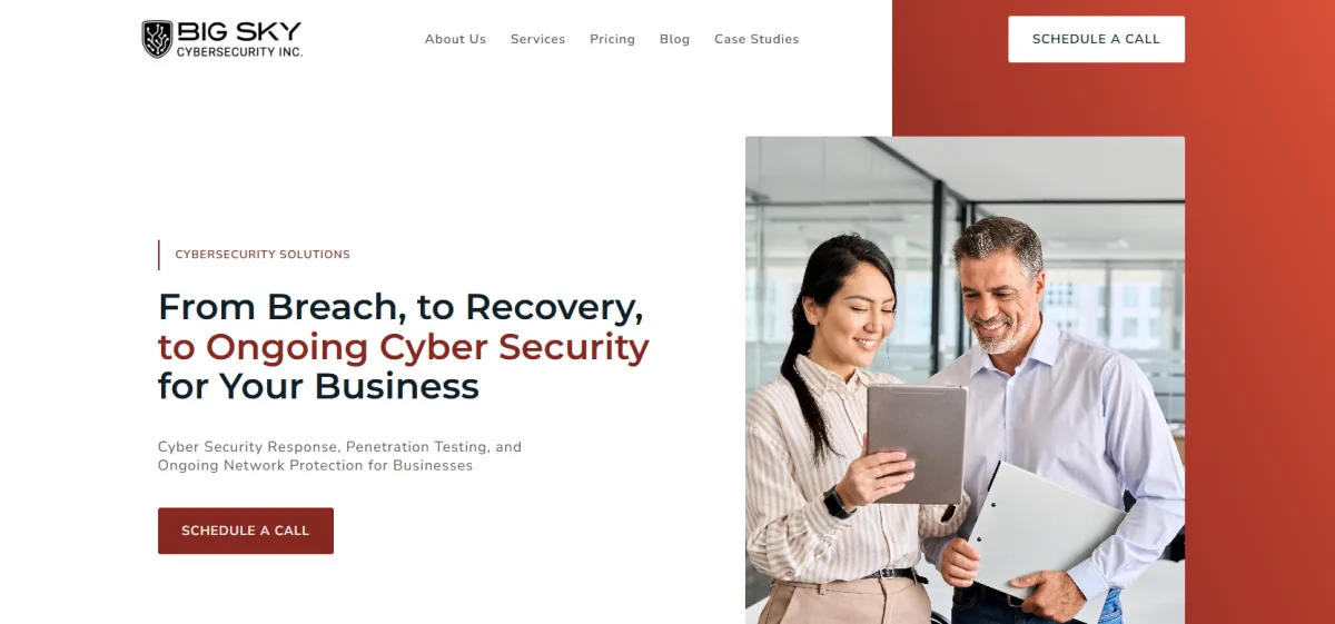 Big Sky Cybersecurity Montana homepage
