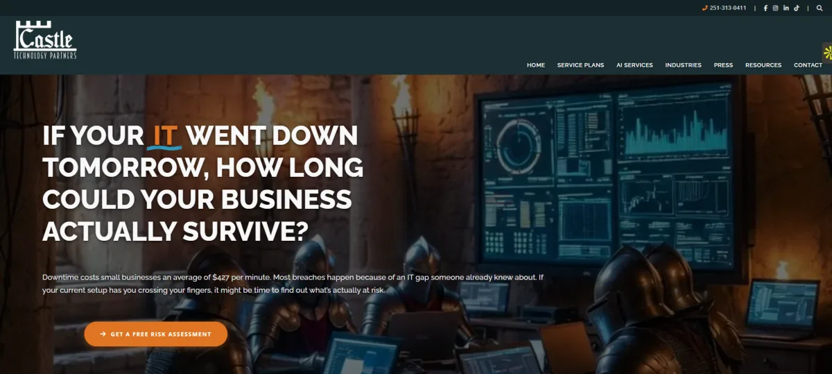 Castle Technology Partners professional services IT Birmingham — homepage