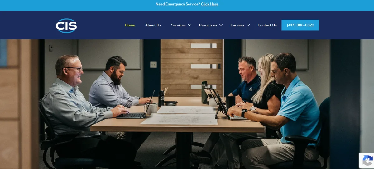 CIS Data Services managed IT homepage, Springfield, Missouri