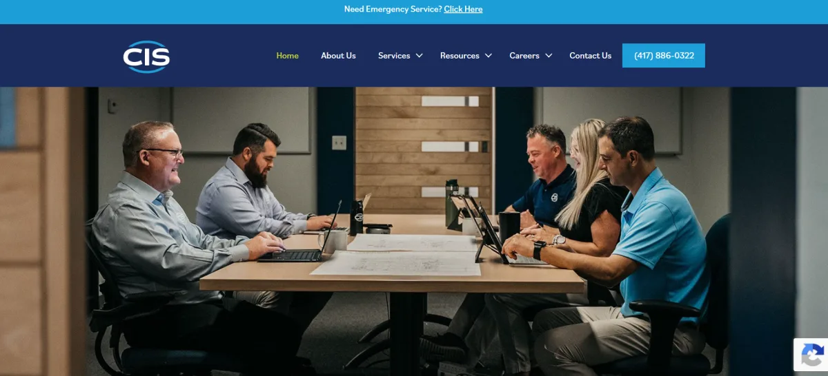 CIS Data Services Springfield Missouri infrastructure and IT homepage
