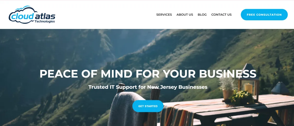 Cloud Atlas Technologies trusted IT support for New Jersey businesses homepage serving Mercer County SMBs
