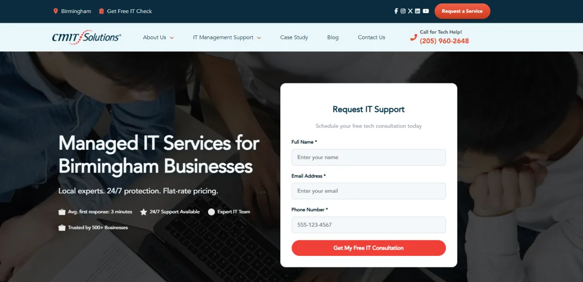 CMIT Solutions of Birmingham managed IT support — homepage
