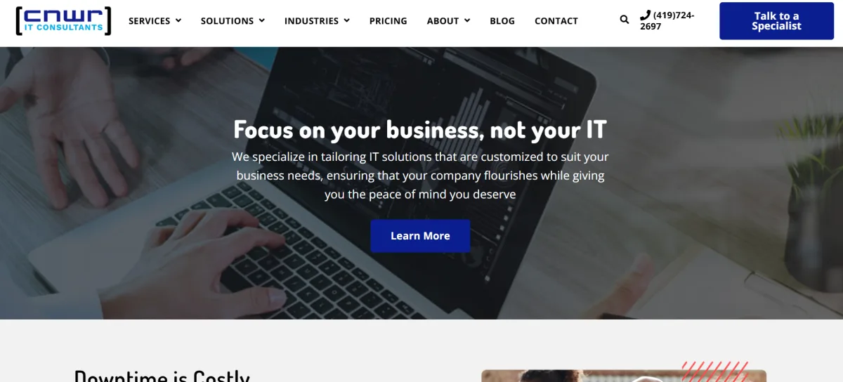 CNWR IT Consultants Toledo Ohio managed IT homepage