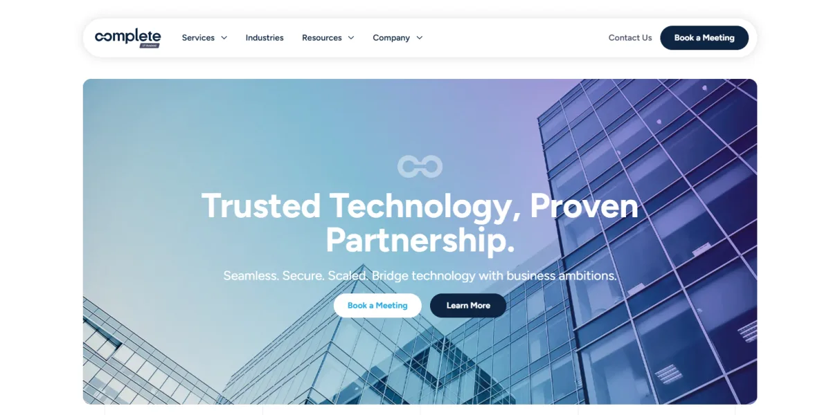 Complete managed IT services Savannah GA homepage