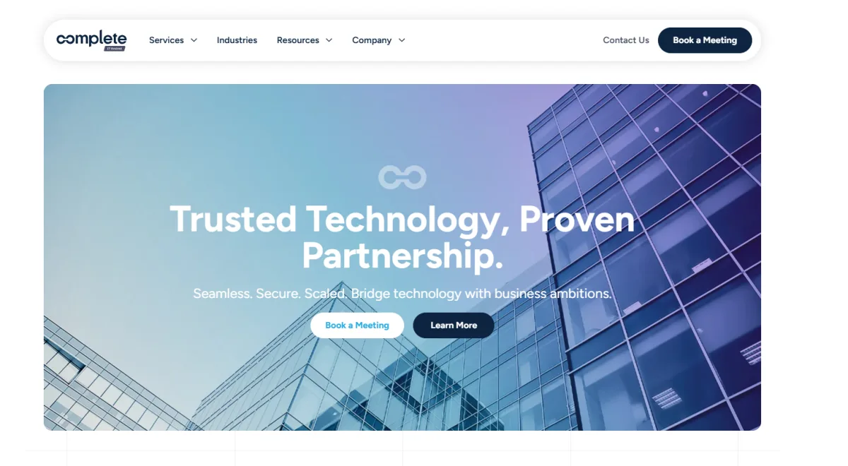 Complete Network managed IT services Albany New York homepage