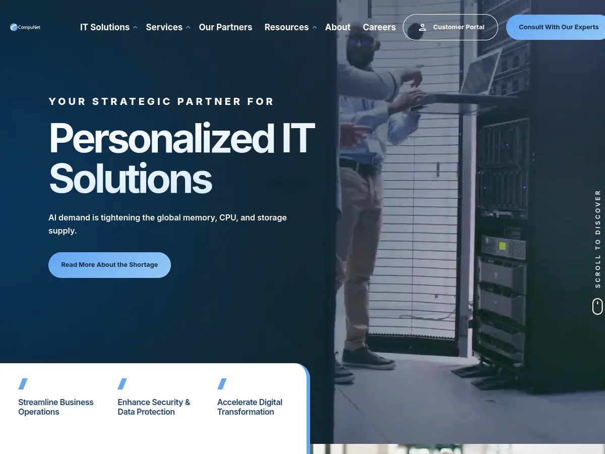 CompuNet Meridian Idaho enterprise IT solutions homepage
