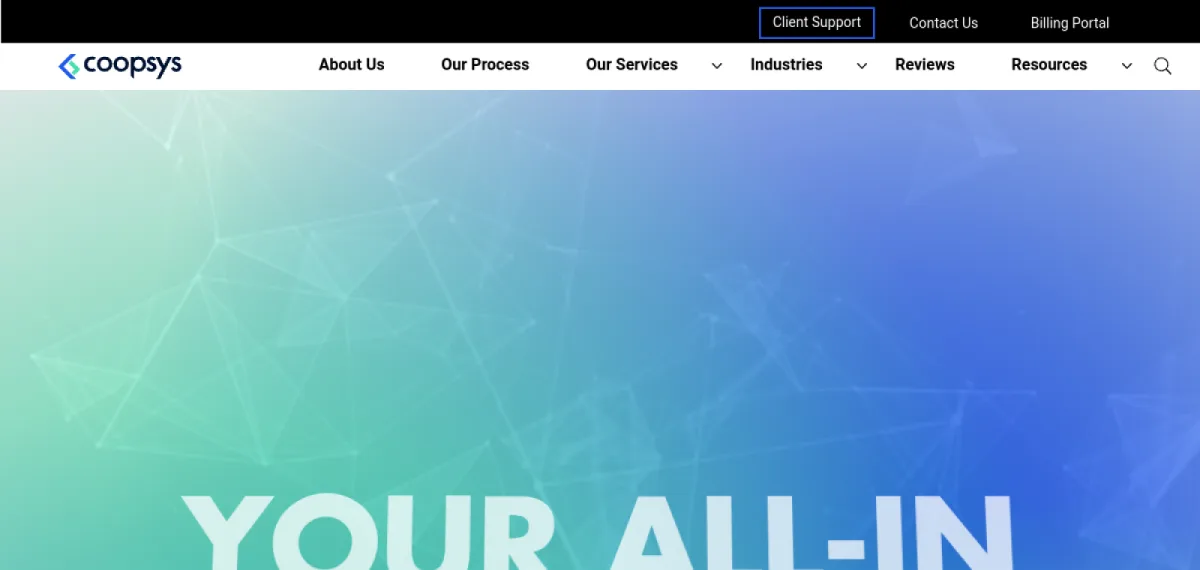 CoopSys Windsor Connecticut managed IT services homepage