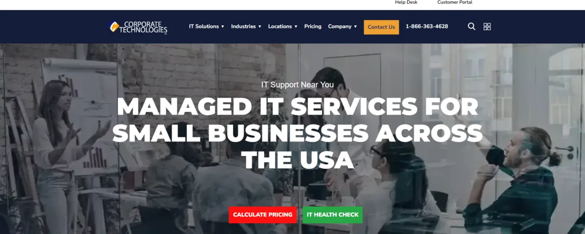 Corporate Technologies managed IT Ada Michigan homepage