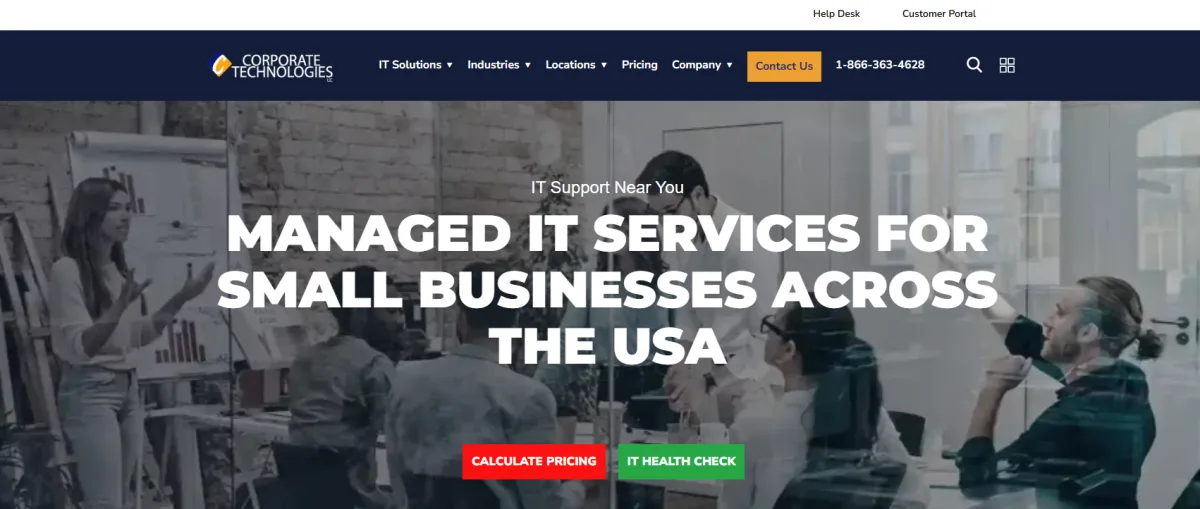 Corporate Technologies managed IT Ada Michigan homepage