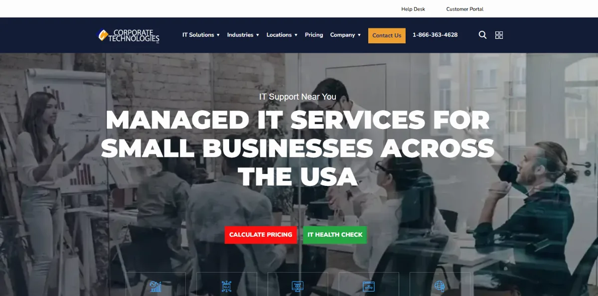 Corporate Technologies managed service provider manufacturing Rio Rancho NM homepage
