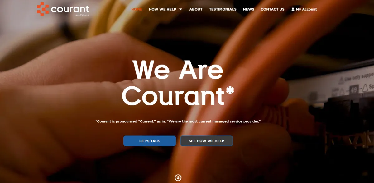 Courant managed IT for construction in New Orleans — homepage