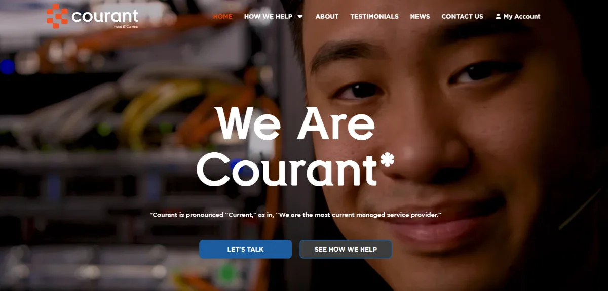 Courant Rent-A-Nerd managed IT services New Orleans homepage