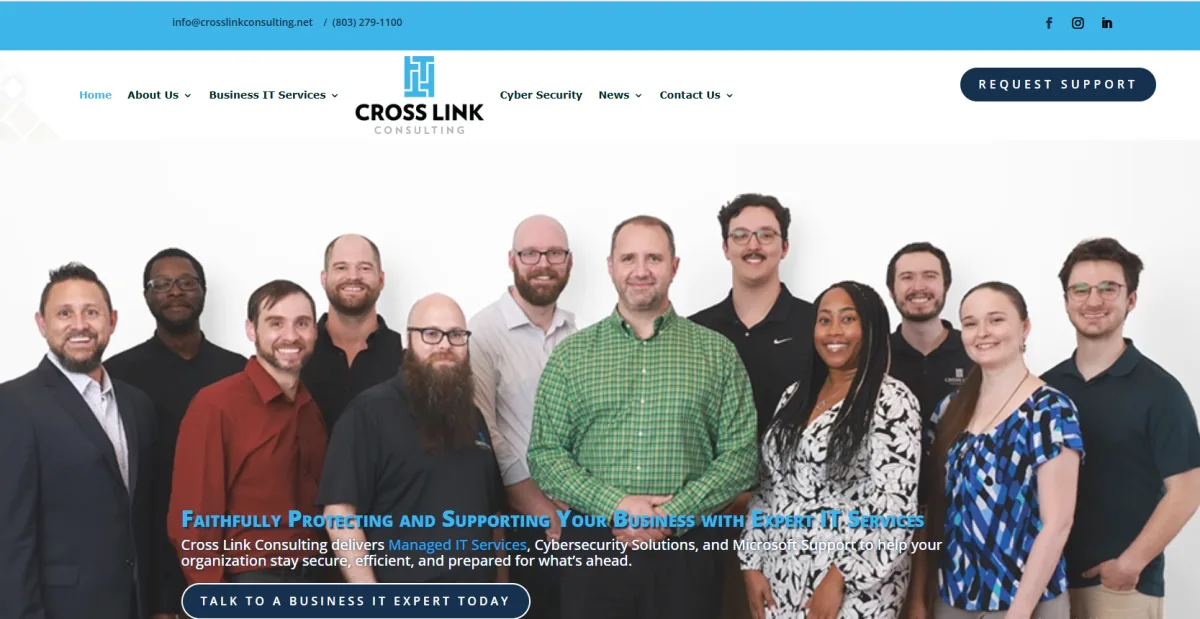 Cross Link Consulting IT support North Augusta SC CSRA homepage