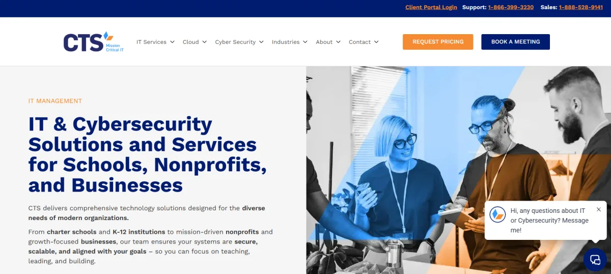 CTS Charter Technology Solutions managed IT Hartford CT homepage