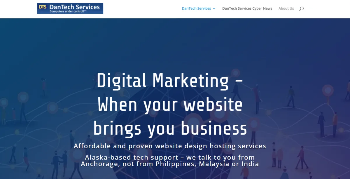 DanTech Services managed IT Anchorage small business homepage