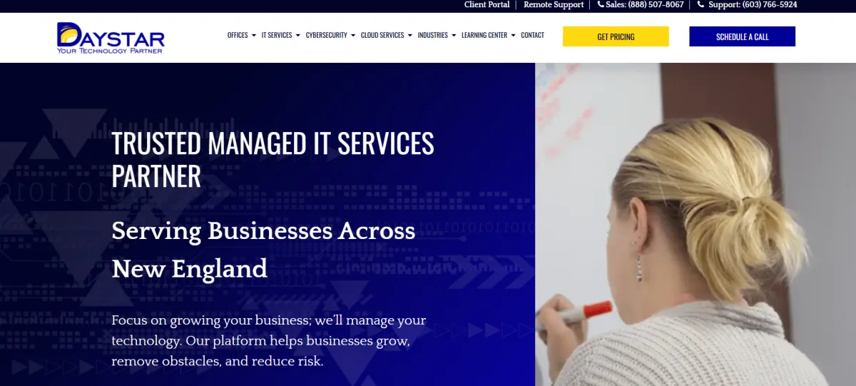 Daystar healthcare managed IT services Newington NH homepage