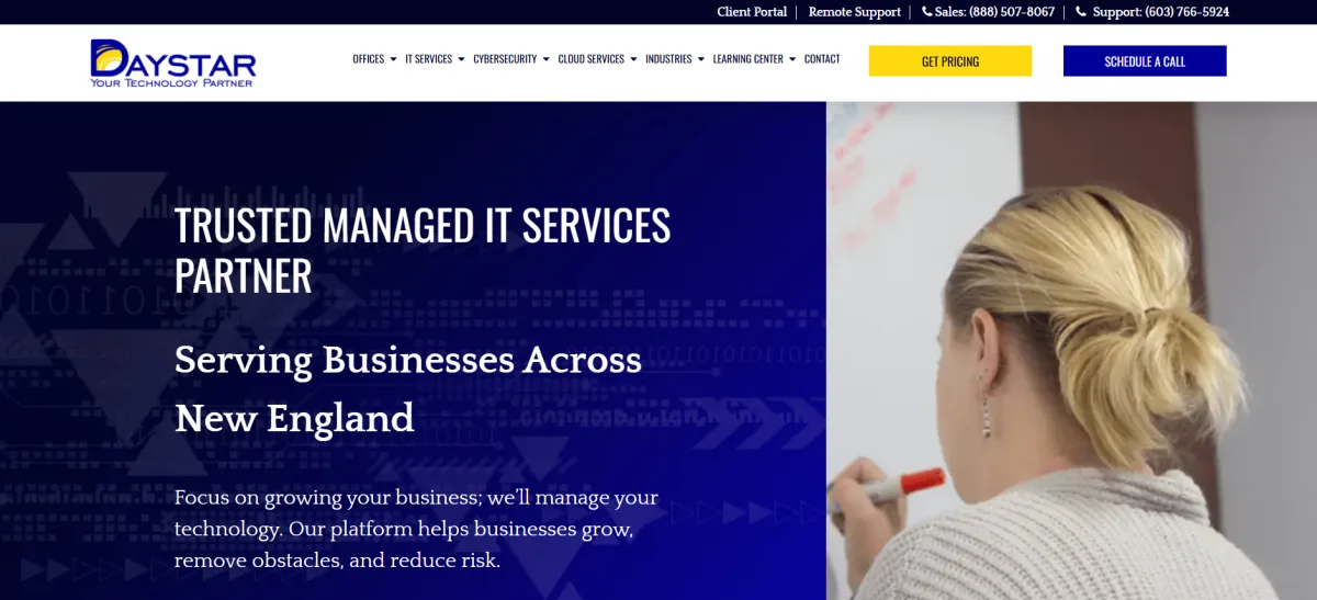 Daystar IT services Portland Maine 6 City Center homepage