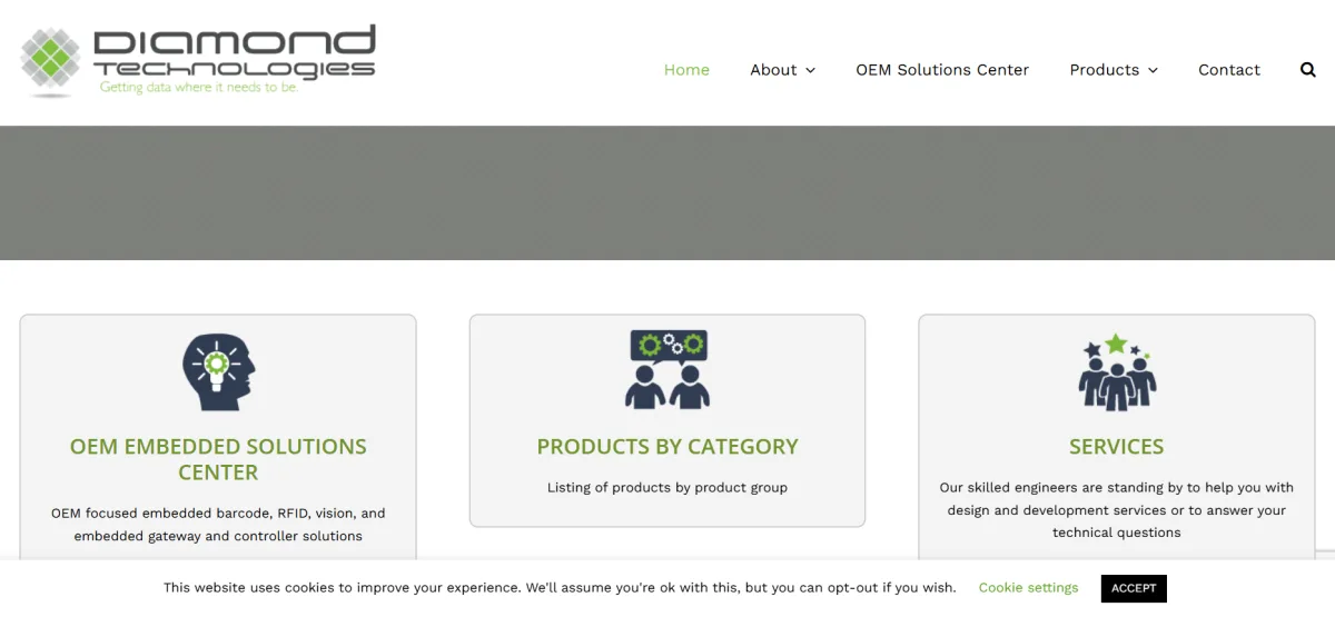 Diamond Technologies homepage, locally owned Wilmington DE technology provider headquartered downtown at 300 Water St
