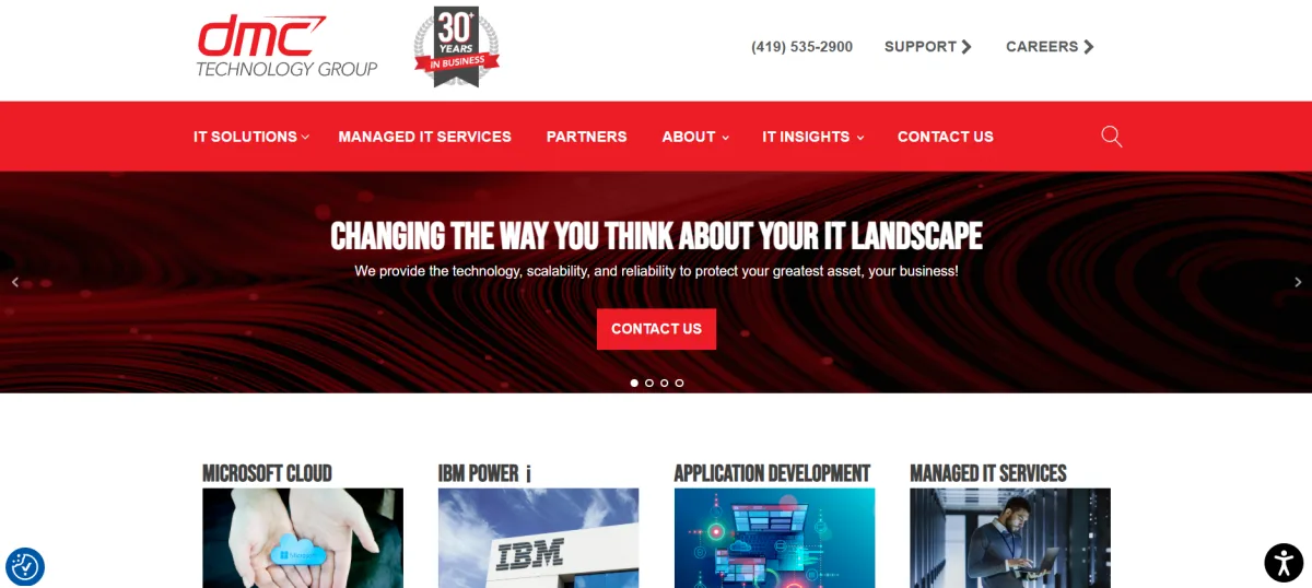 DMC Technology Group managed IT and Microsoft partner Toledo Ohio homepage