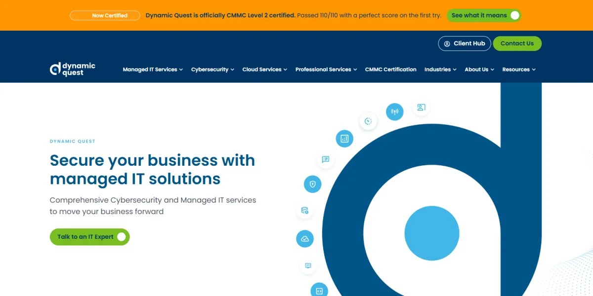 Dynamic Quest hospitality IT services Savannah homepage