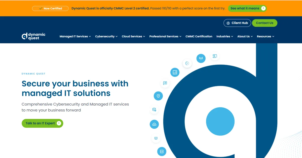 Dynamic Quest managed IT Pooler Savannah, GA homepage