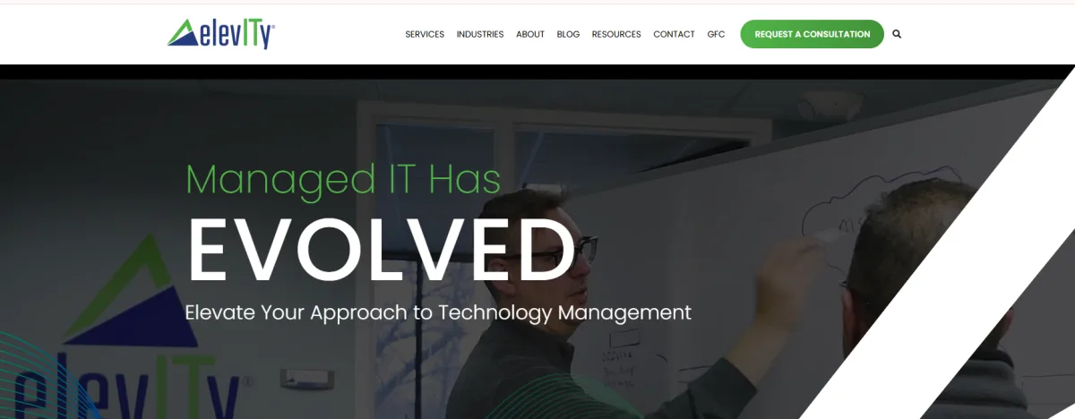 Elevity managed IT services Madison Wisconsin homepage