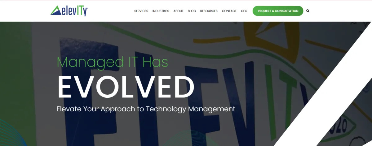 Elevity managed IT services for law firms Madison WI homepage