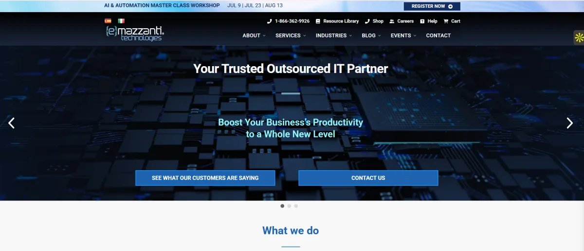 eMazzanti Technologies Microsoft healthcare IT Hoboken Newark NJ homepage
