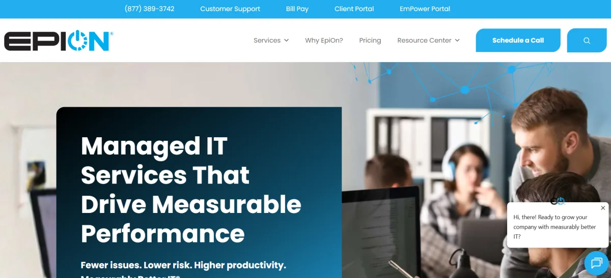 EpiOn managed IT services for energy companies in Tennessee homepage