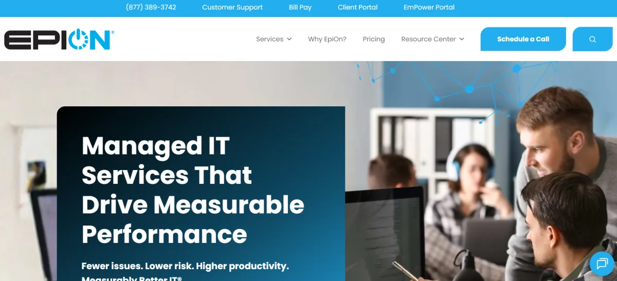EpiOn managed IT services for manufacturing in Tennessee homepage