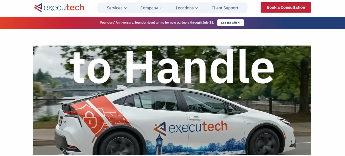 Executech managed IT services Spokane, WA — homepage