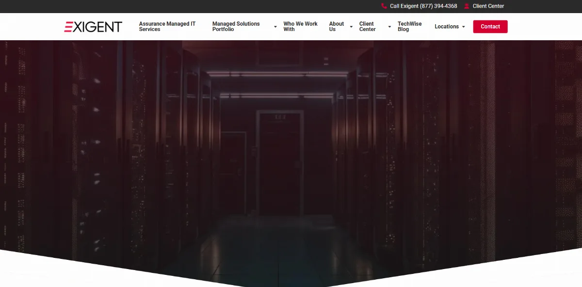 Exigent Technologies managed IT for financial services in Northern New Jersey homepage