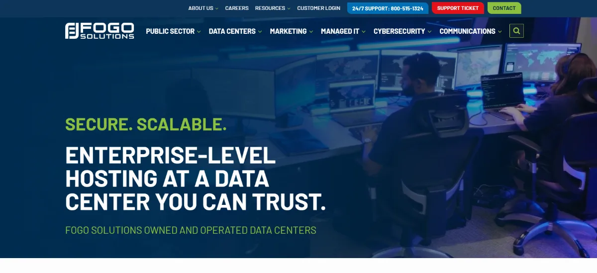 FOGO Solutions SOC 2 data center and legal IT New Orleans homepage