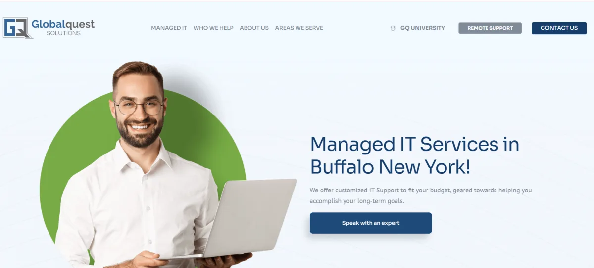 Globalquest Solutions managed IT services in Buffalo New York homepage