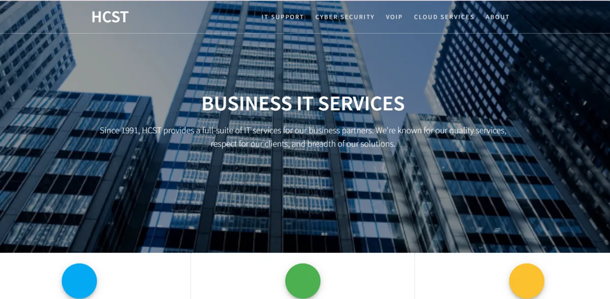 HCST managed IT services Beavercreek Ohio homepage