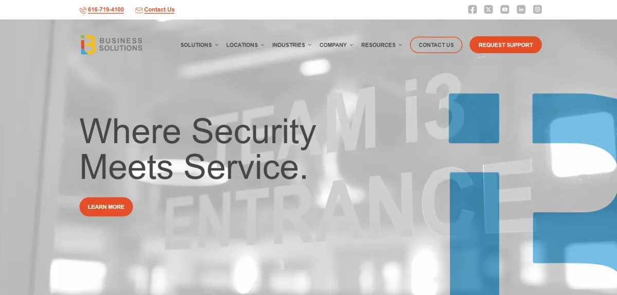 i3 Business Solutions managed IT Grand Rapids homepage