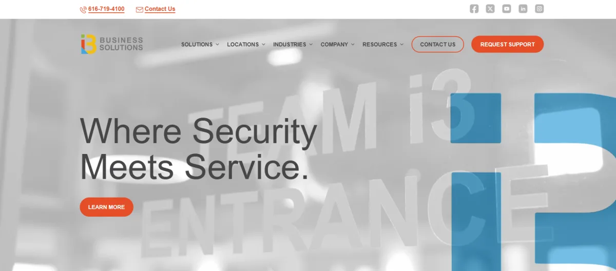 i3 Business Solutions managed IT Grand Rapids healthcare homepage