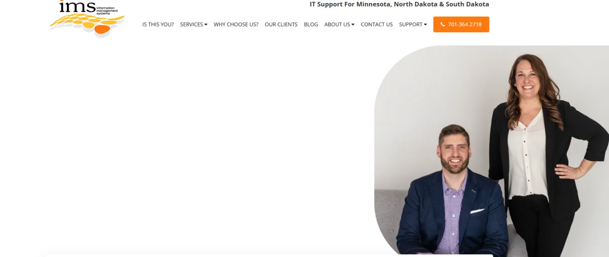 Information Management Systems IT support Fargo North Dakota homepage