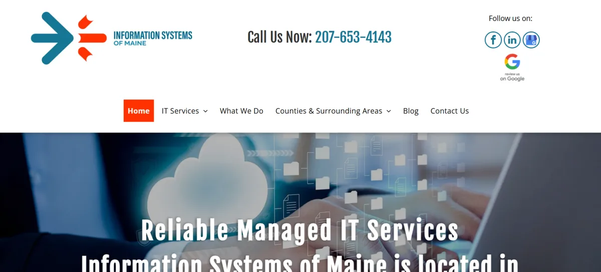 Information Systems of Maine IT support Portland homepage