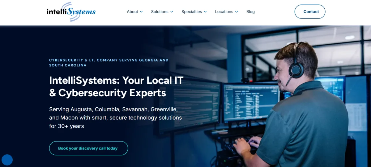 IntelliSystems managed IT services Columbia SC homepage