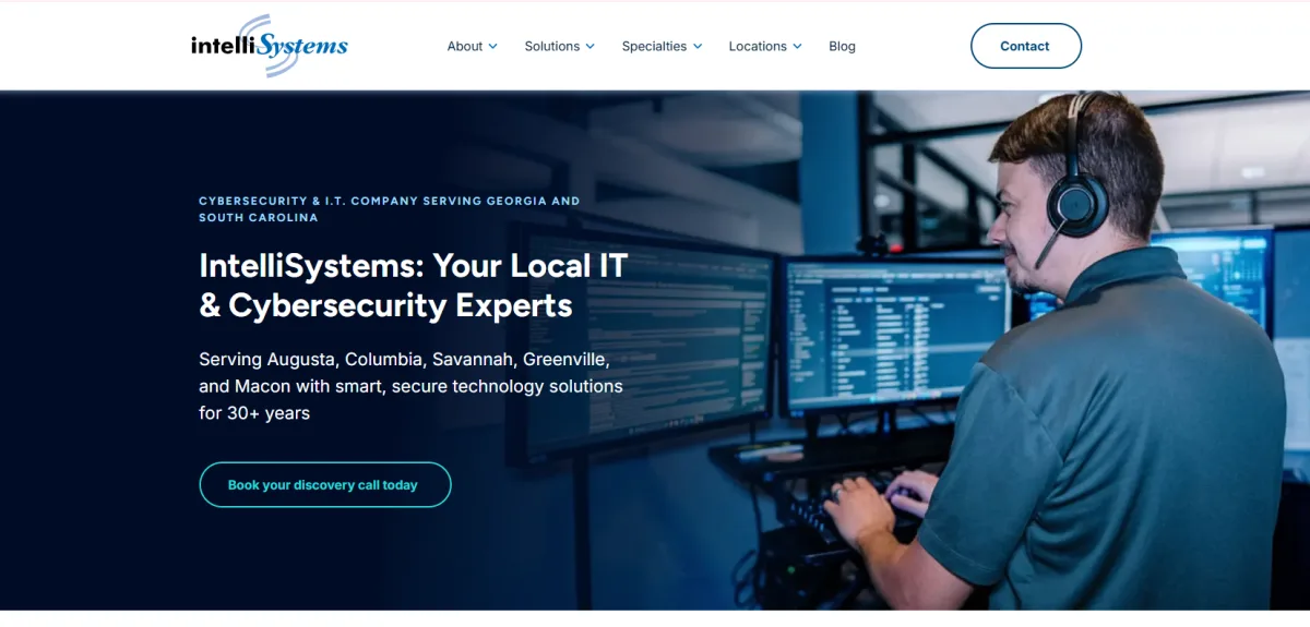 IntelliSystems healthcare IT Georgia homepage