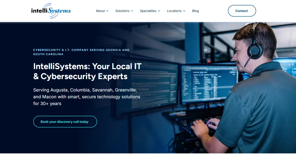 IntelliSystems managed IT Augusta GA manufacturing homepage