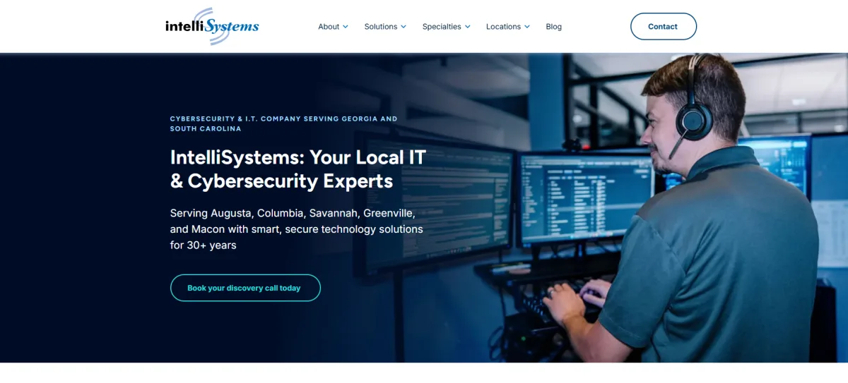IntelliSystems managed IT services Georgia homepage